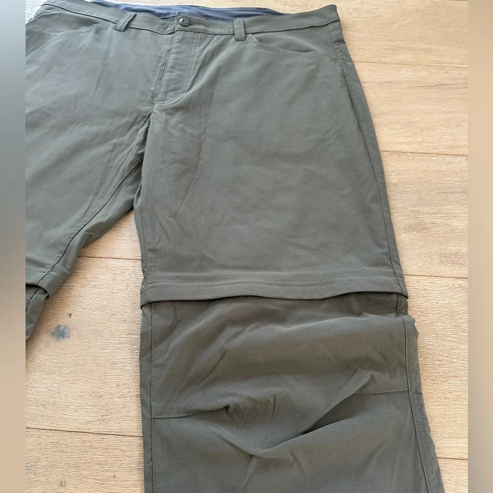 Eddie Bauer men's convertible tech pants 40 x 34 olive slate - Picture 2 of 5